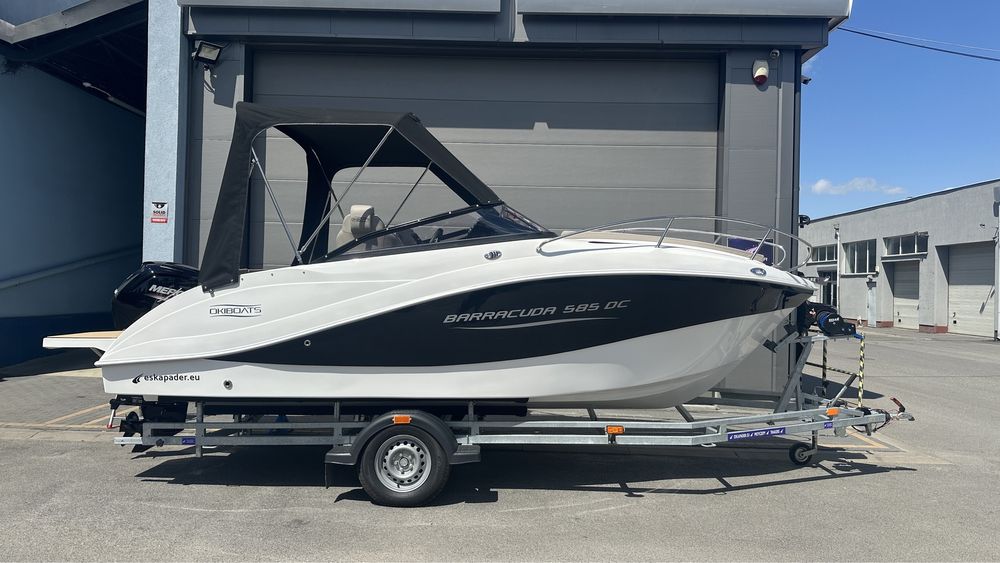 Nowa łódź Barracuda 585 z Mercury F115 ELPT z przyczepa