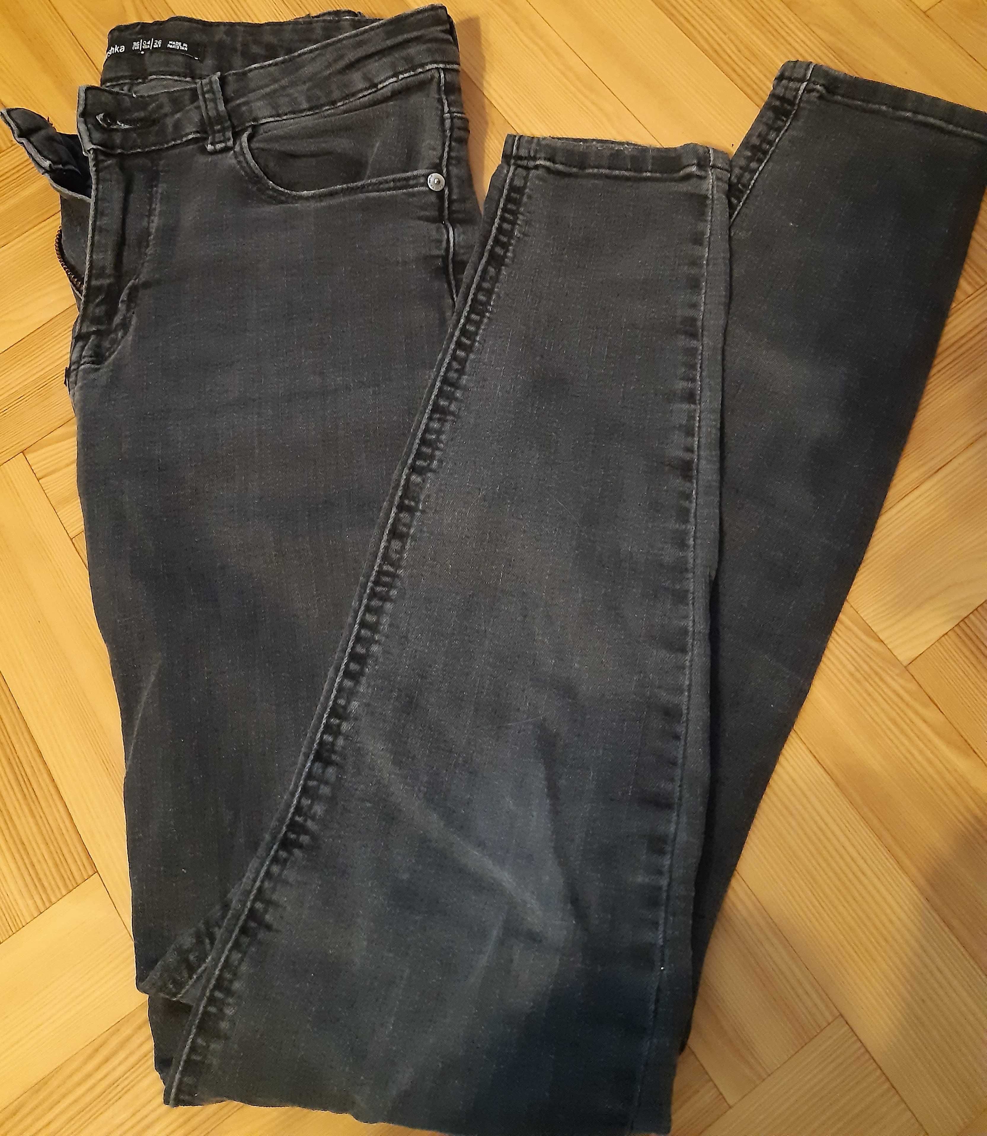 spodnie 36 szare damskie