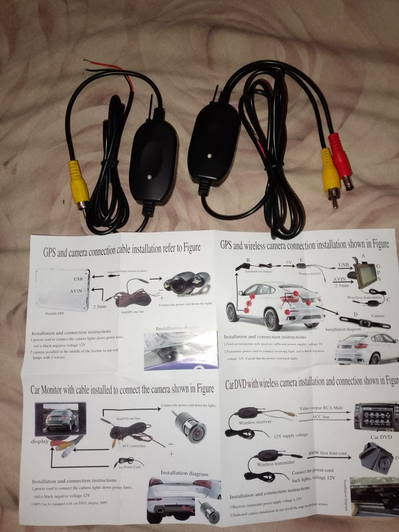 Автомобильный монитор для двух камер заднего вида LCD 4.3 и камера HD