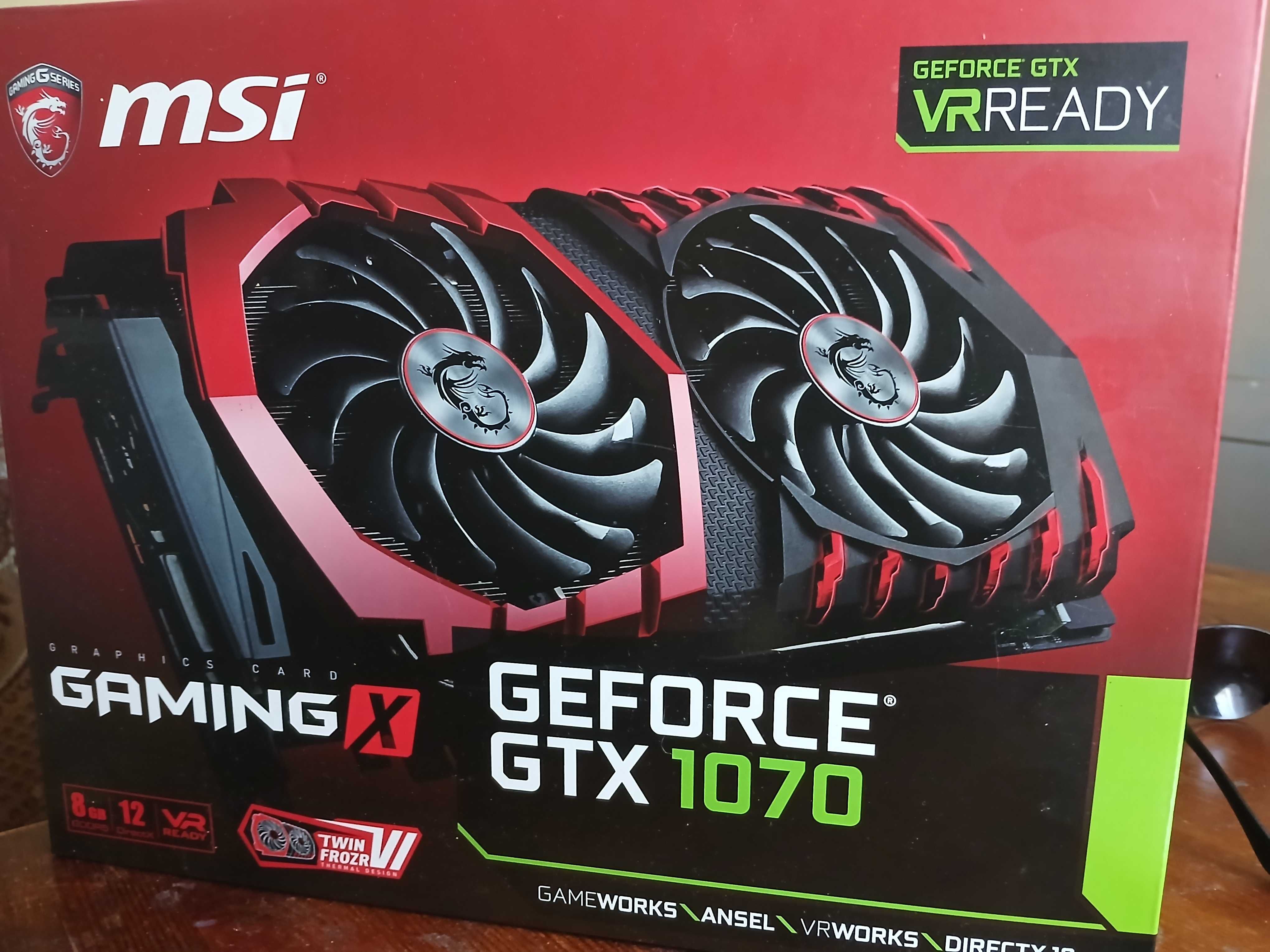 karta graficzna msi grtorce gtx 1070 gaming x 8 gb w dobrym stanie