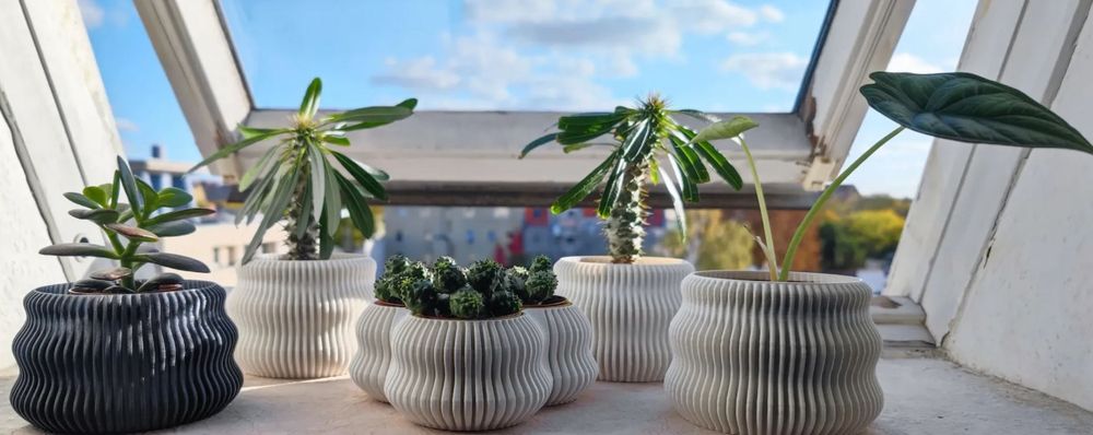 Vasos para plantas em 3D