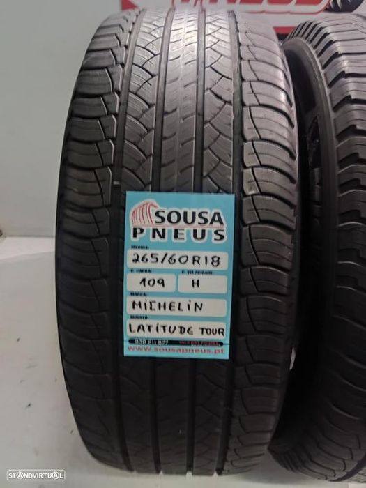 2 pneus semi novos 265-60r18 michelin - oferta dos portes