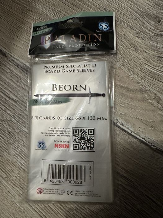 Koszulki na Karty Paladin Beorn 68x120mm