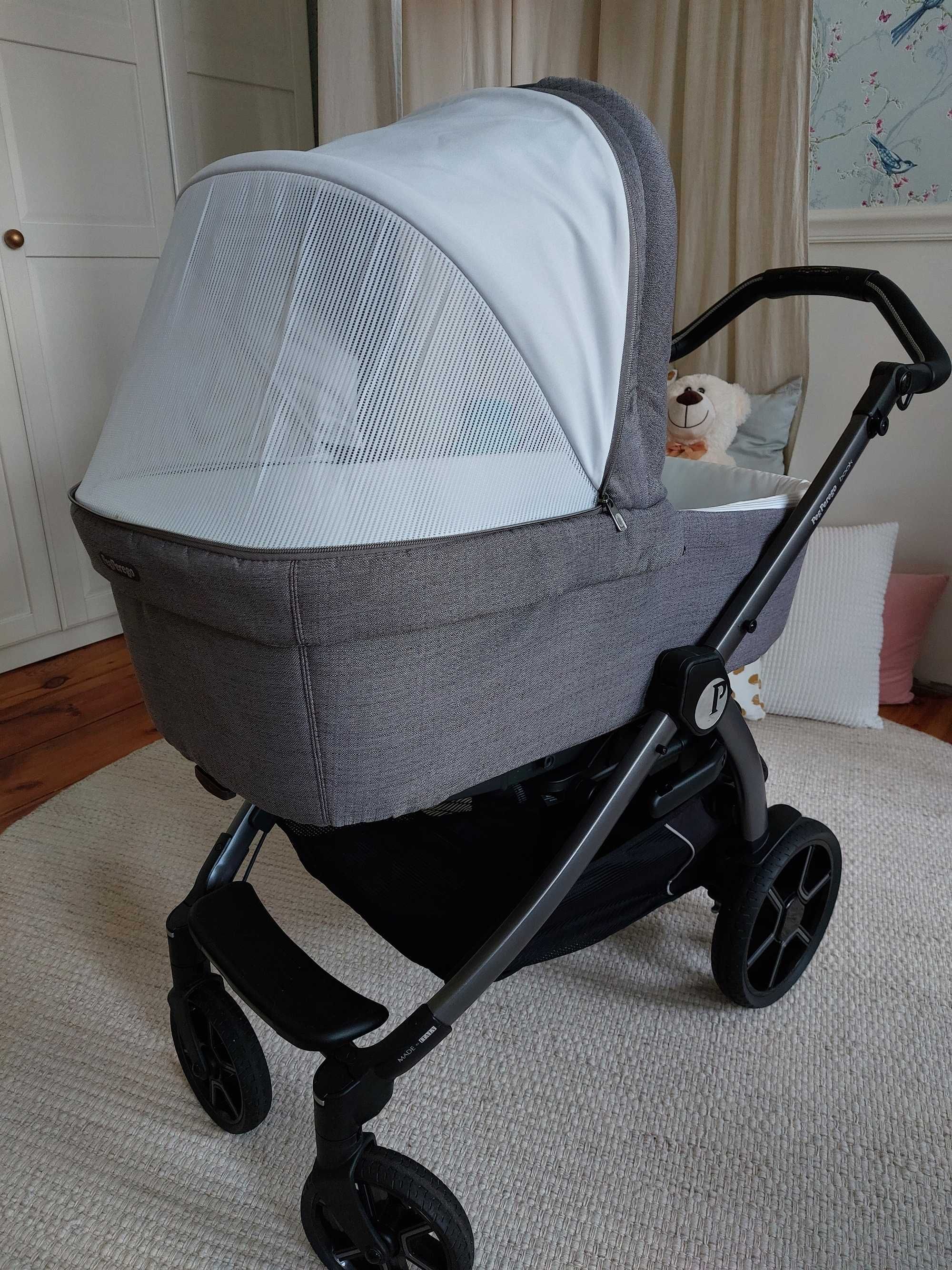 Wózek Peg Perego Book 2w1, kolor City Grey. Gwarancja + dodatki!