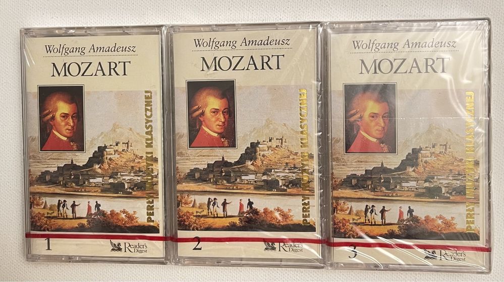 Mozart Reader’s Digest kaseta audio nowa folia 3 szt.