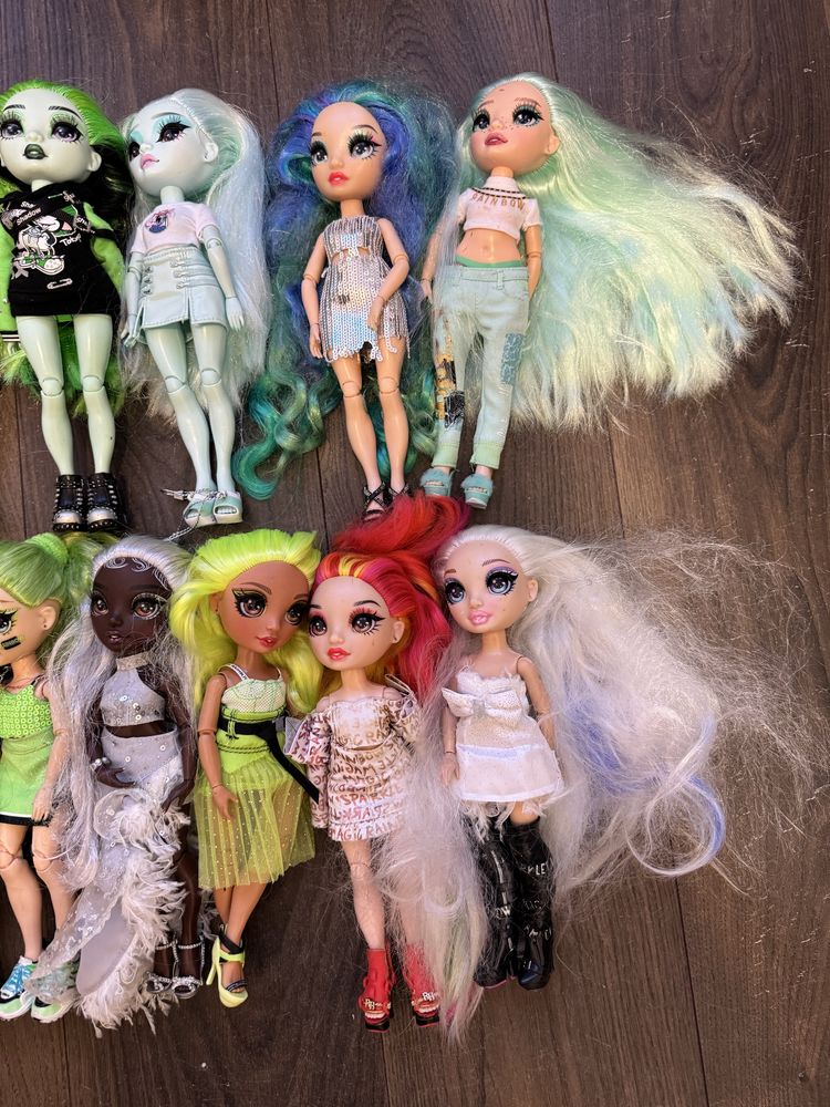 Lalki Rainbow High i Shadow High Zestaw 13 lalek + dodatki