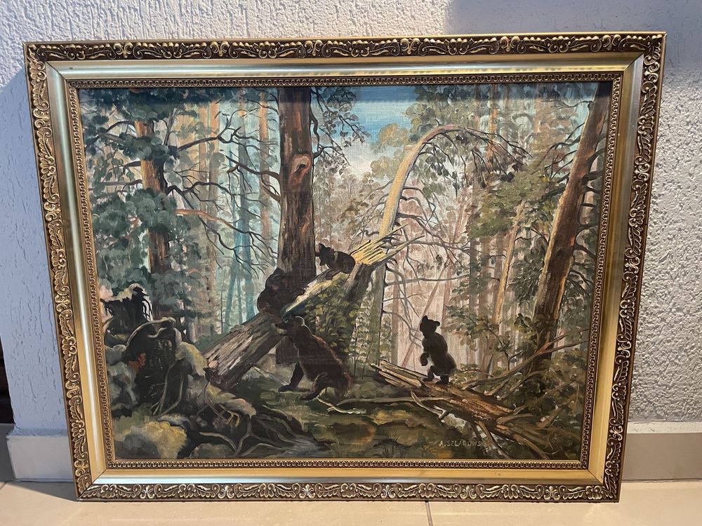 Obraz ręcznie malowany na płótnie , 72 x 60