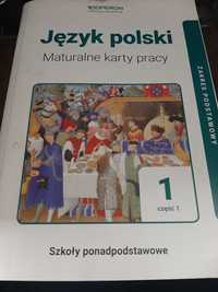 Język polski Maturalne karty pracy 1 klasa część 1 operon