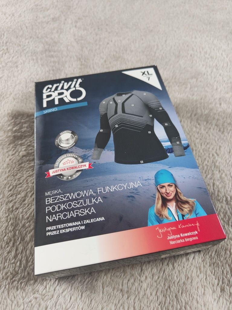 Podkoszulka męska narciarska bezszwowa funkcyjna crivit pro