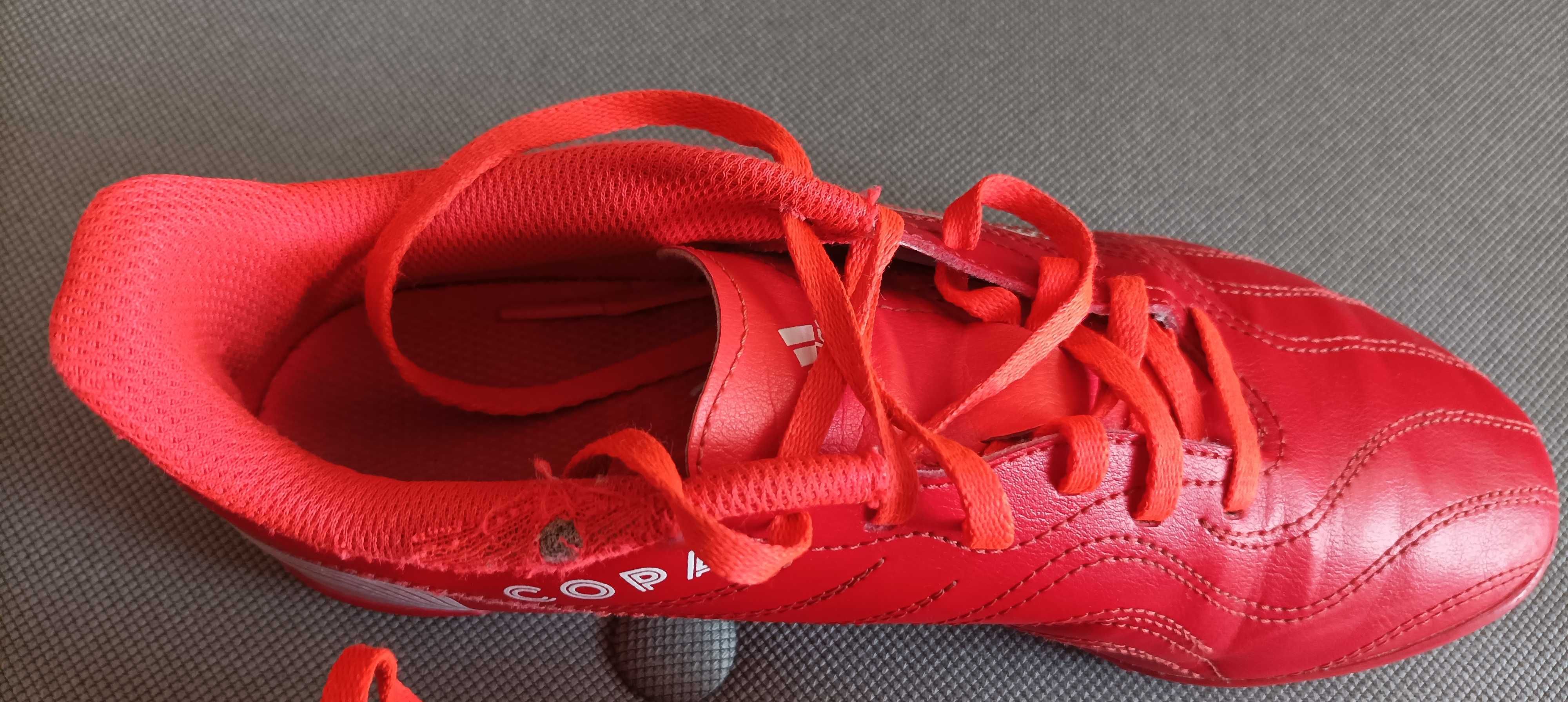 Buty adidas do piłki nożnej Copa Sense.4 Tf J FY6166 Red Rozmiar 38