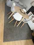 Tapete pelo curto cinzento grande 2,40x3,40m e 2x1,40m