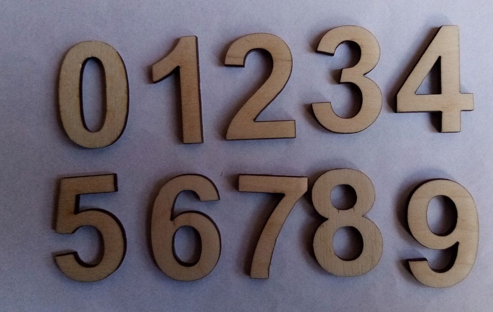 Litery drewniane sklejka 3D decoupage wys. 3 cm  dodatkowo szlifowane