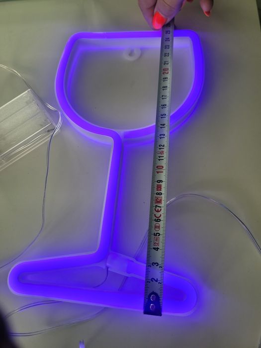 Lampka led Neon kieliszek USB baterie