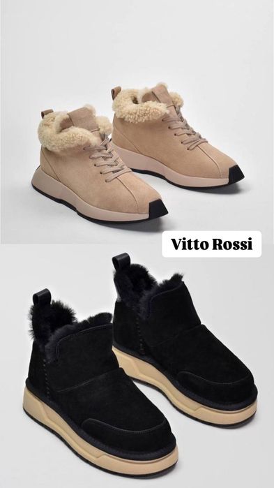 Теплі якісні зимові жіночі черевики Vitto Rossi
