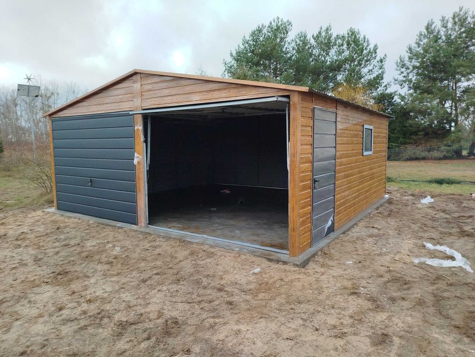 Dwustanowiskowy Garaż GRAFIT Profil Zamknięty 6x5 PROMOCJA o cynk