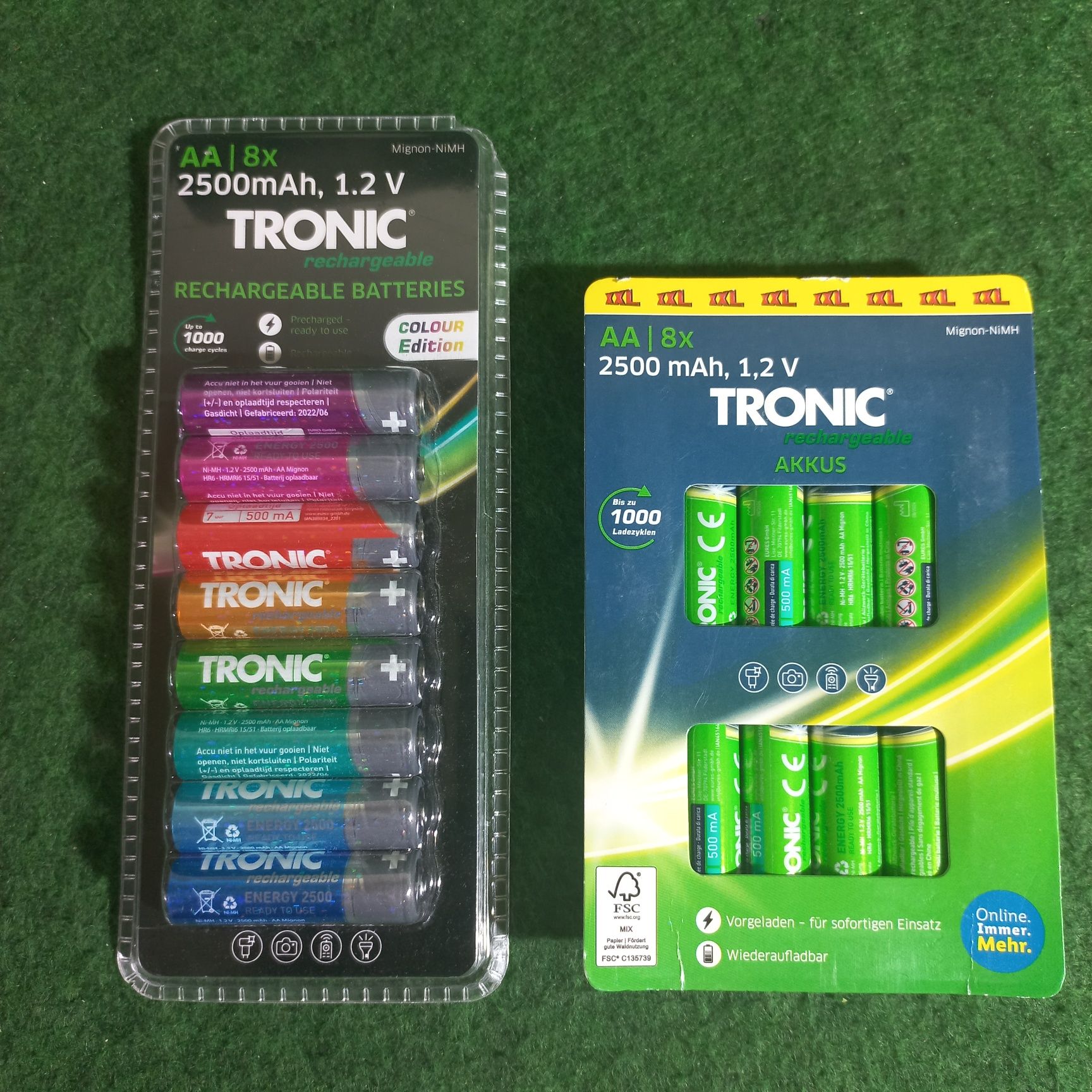 Акумуляторні батарейки TRONIC 1000 циклів