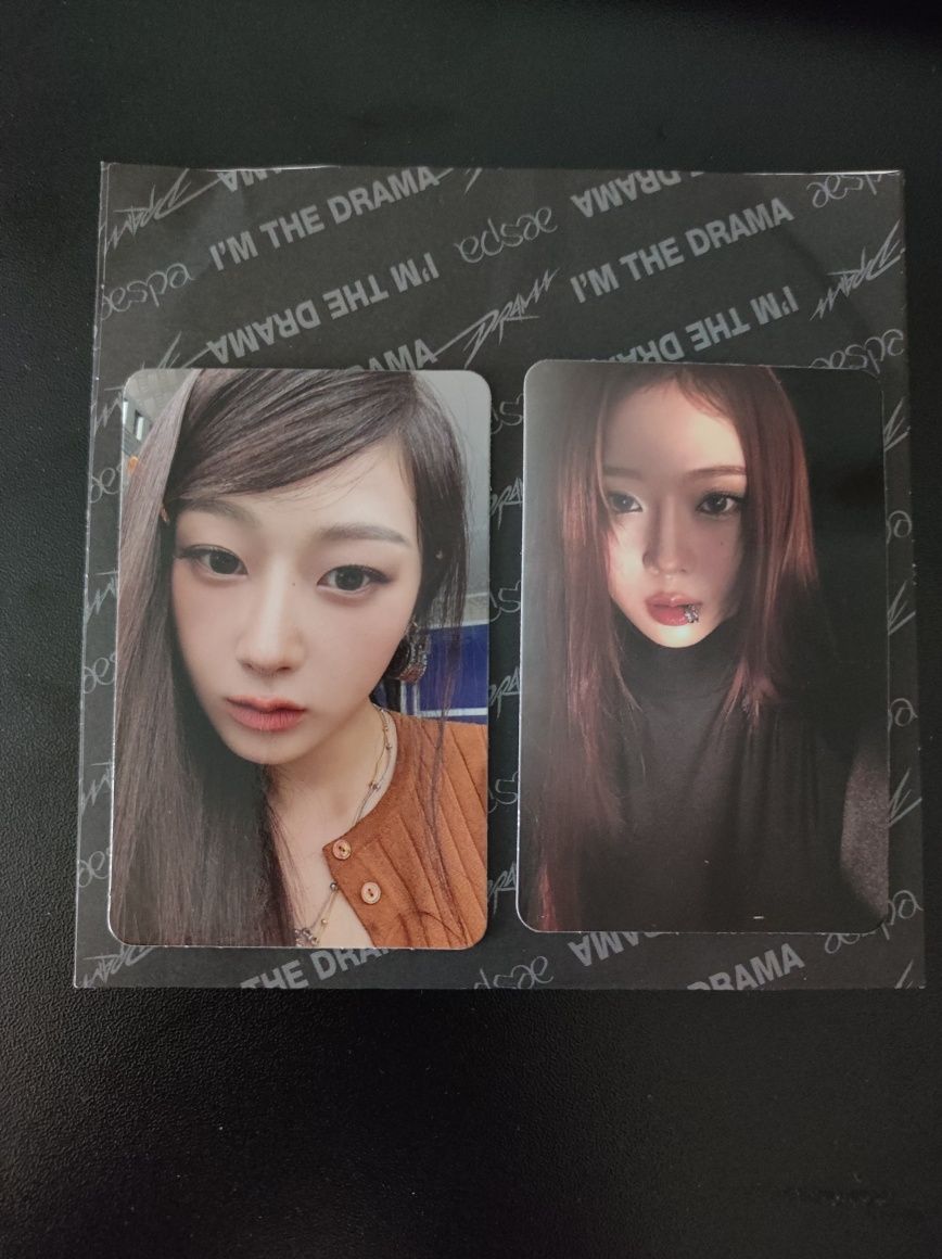 Aespa Drama Photocards e Photo albums - Photocards Winter e Giselle