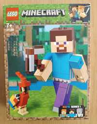 LEGO Minecraft 21148 Steve Z Papugą Stan Idealny BigFig