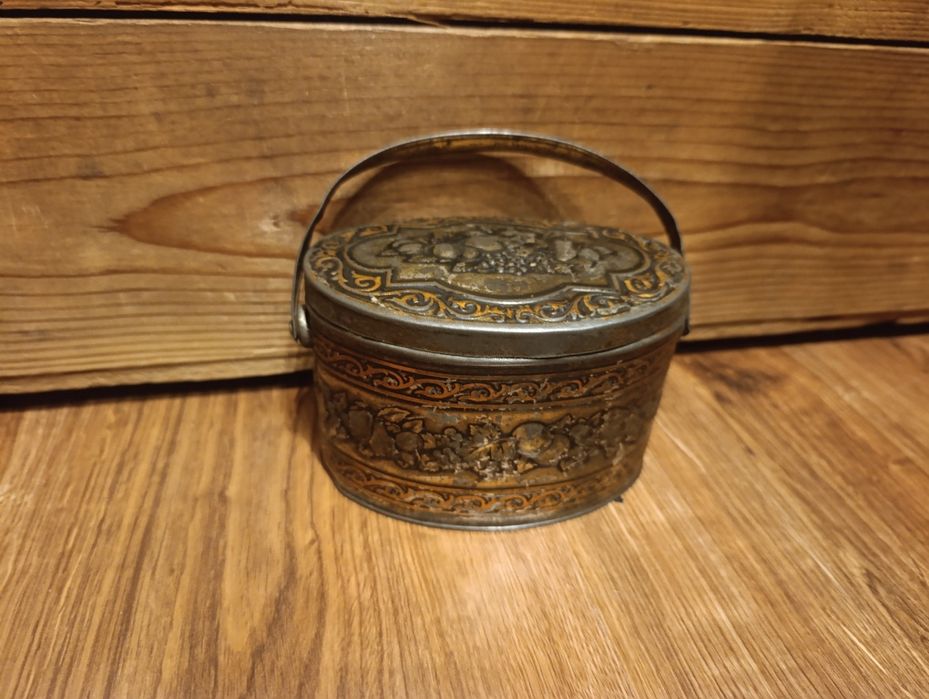 Przedwojenna puszka Wedel Reklama Warszawa Czekoladki