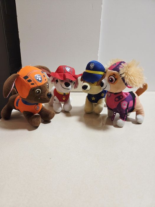 4 Maskotki Psi Patrol - Zuma, Sky  Chase, Marshal
