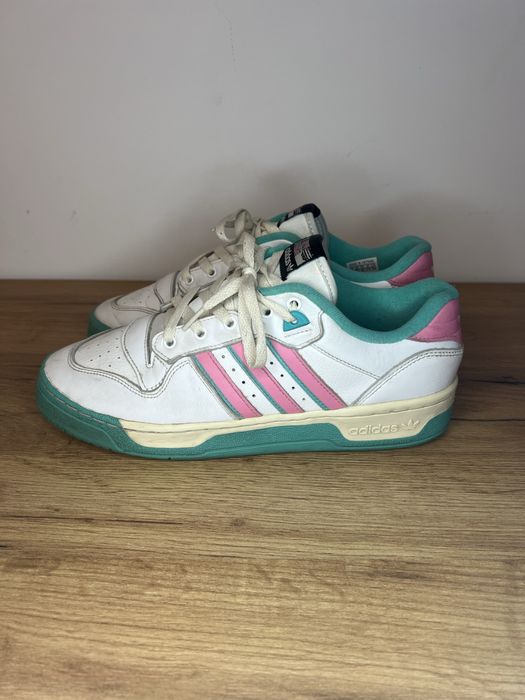 Adidas Rivalry Low White Bliss/Pink Mint Rush