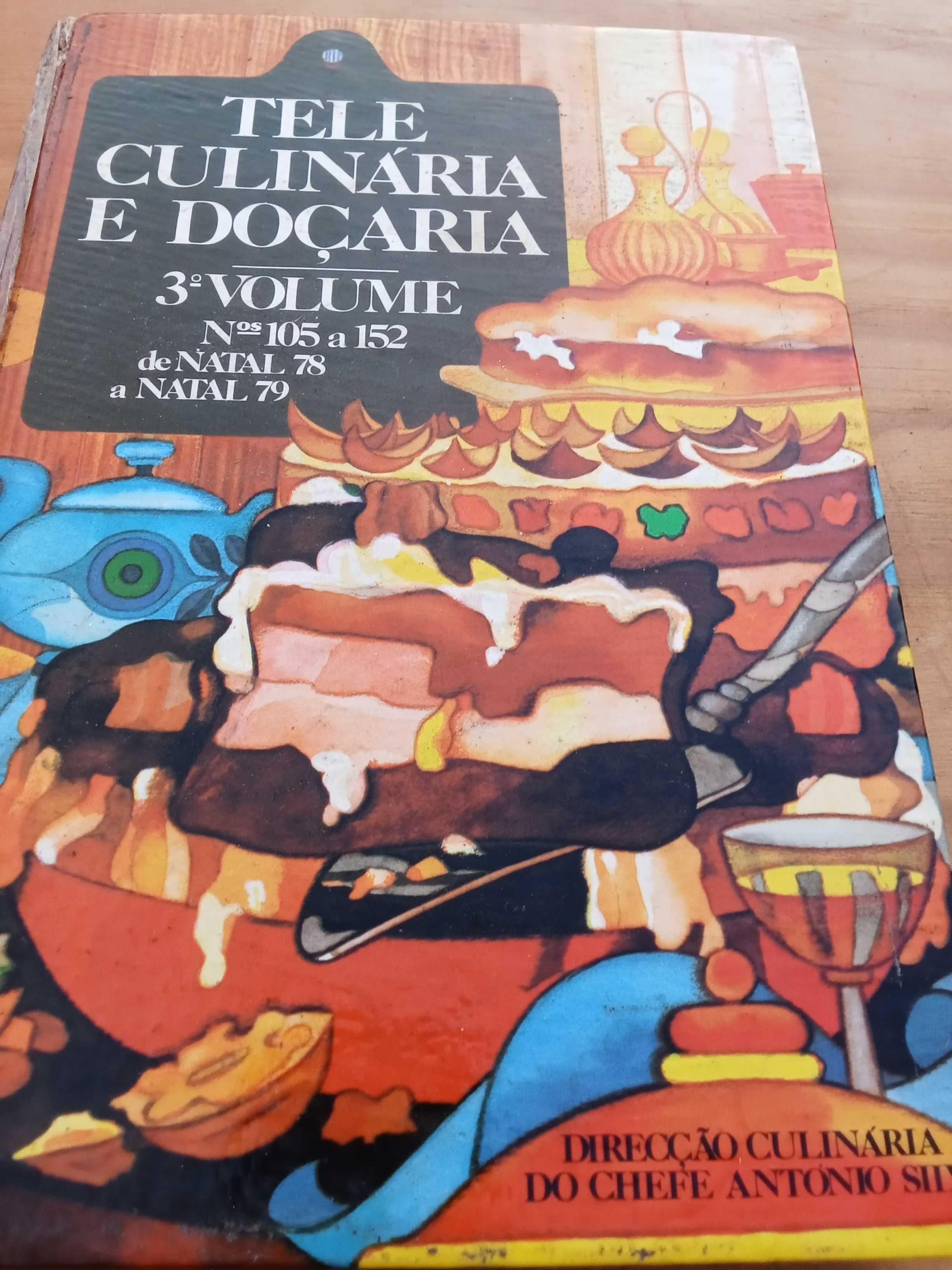 Livros Tele Culinária e Doçaria Chefe António Silva