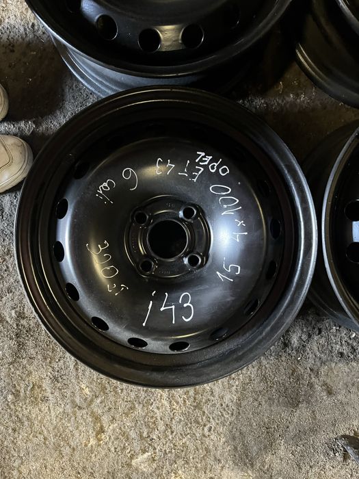 Ix43 feldi stalowe 6 cali ET43 opel 4x100 R15