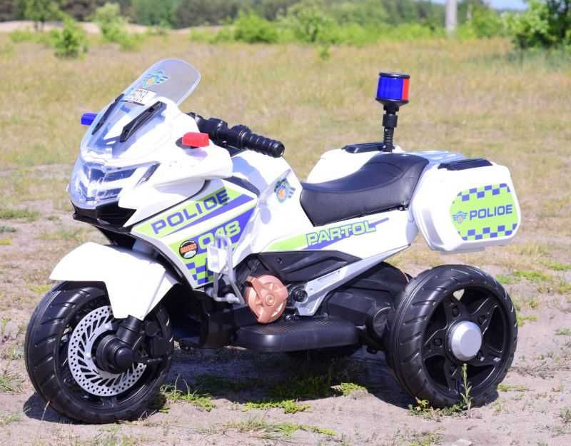 BAWIBUS.PL motor MOTOREK TRZYKOŁOWY na akumulator POLICYJNY dla dzieci