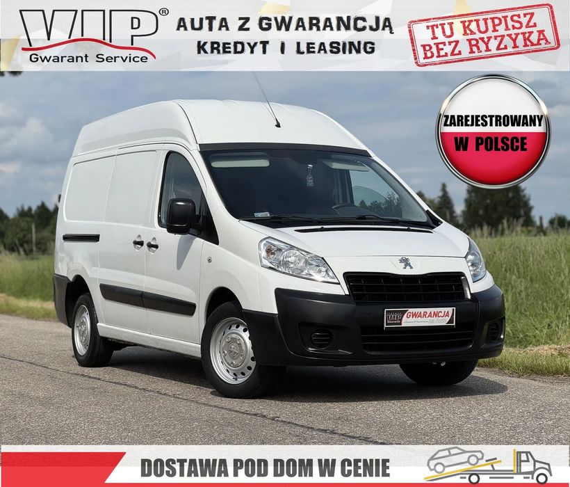 Peugeot EXPERT LONG L2H2 MAXI jumpy scudo  KLIMA mało 163 tys.km / PISEMNA GWARANCJA w cenie / Transport / KREDYT