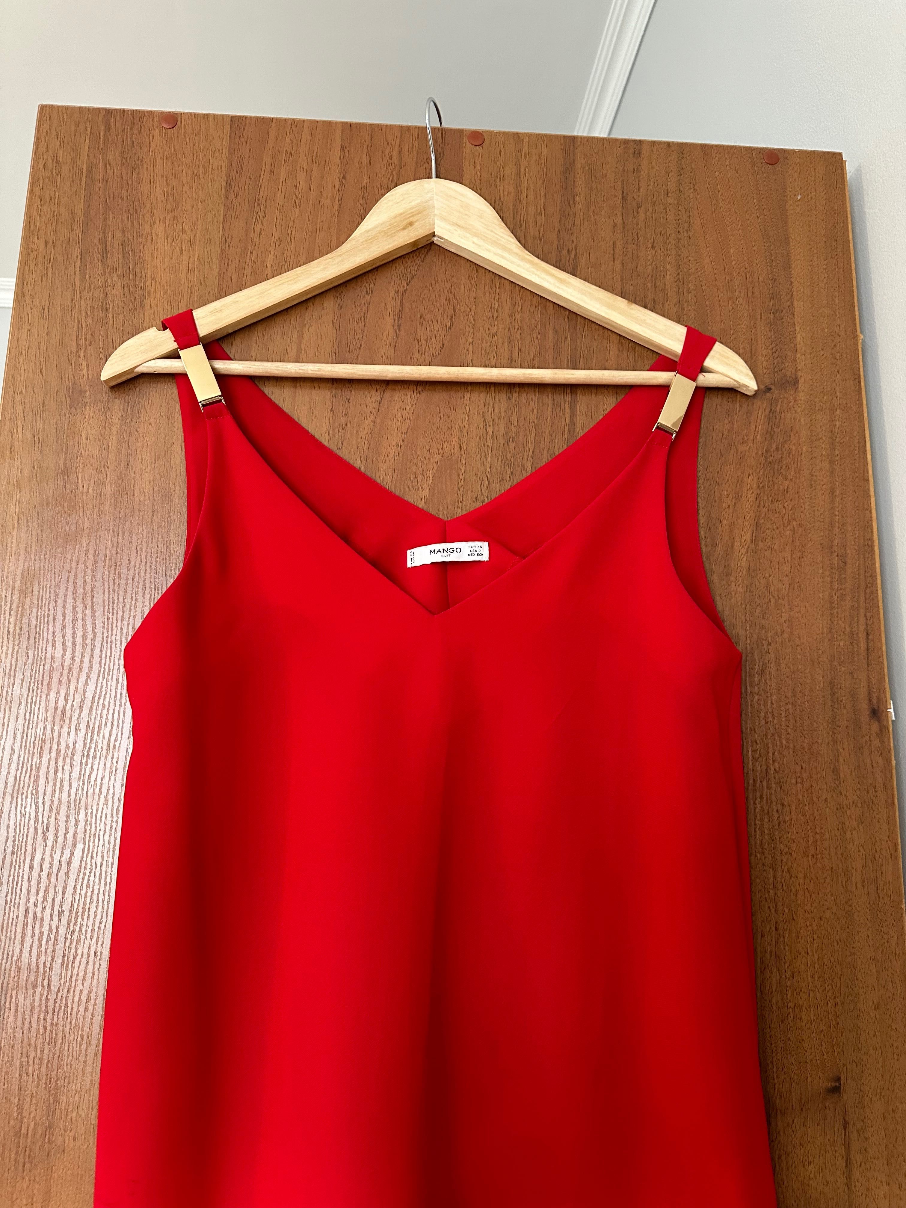 Красное платье Mango