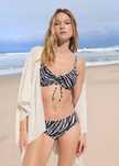 B.P.C biustonosz bikini wzór zebry z fiszbinami r.95E