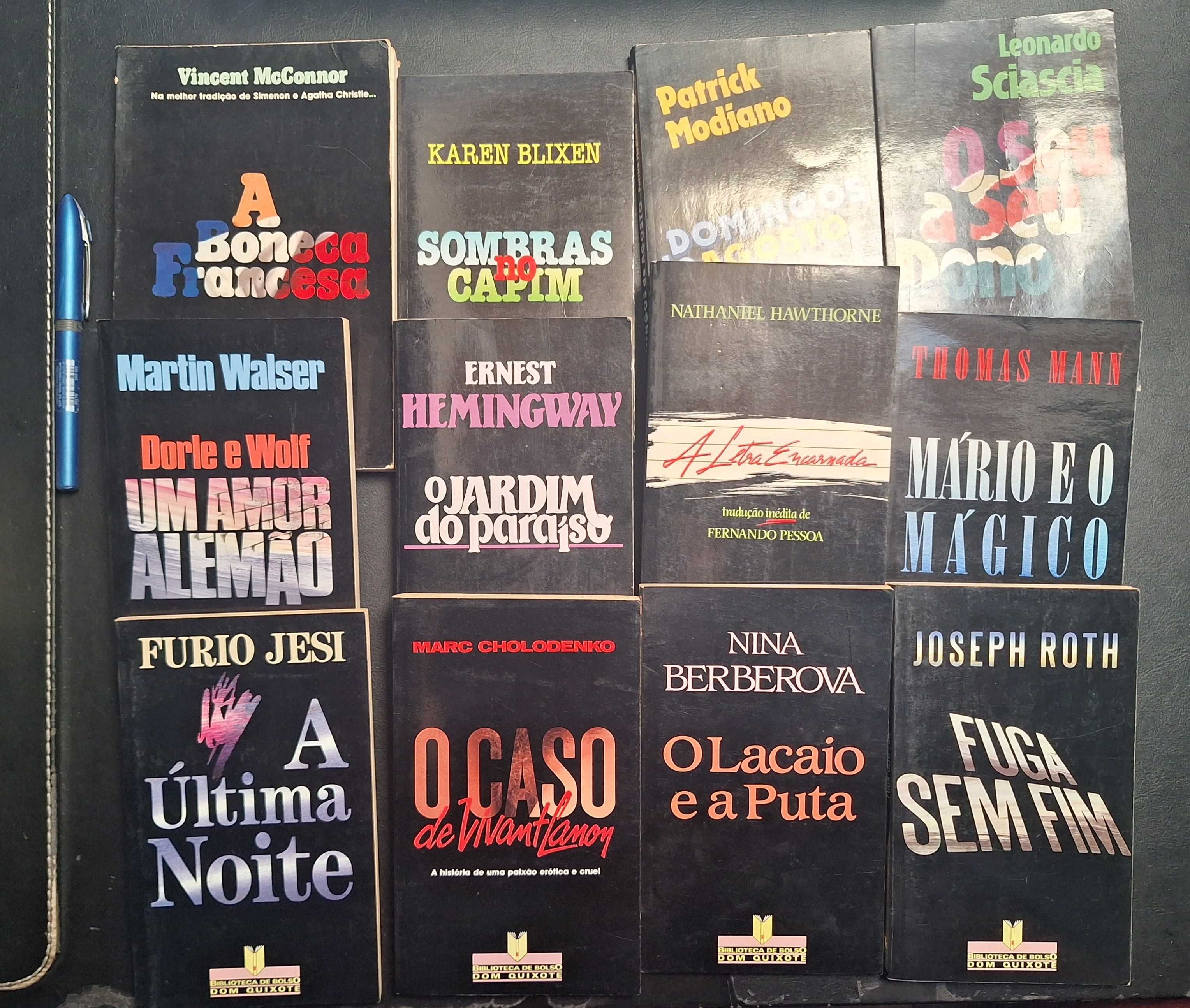 Vendo 12 livros da Biblioteca de Bolso Dom Quixote