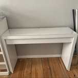 Ikea Malm biurko toaletka konsola lustro led Hollywood