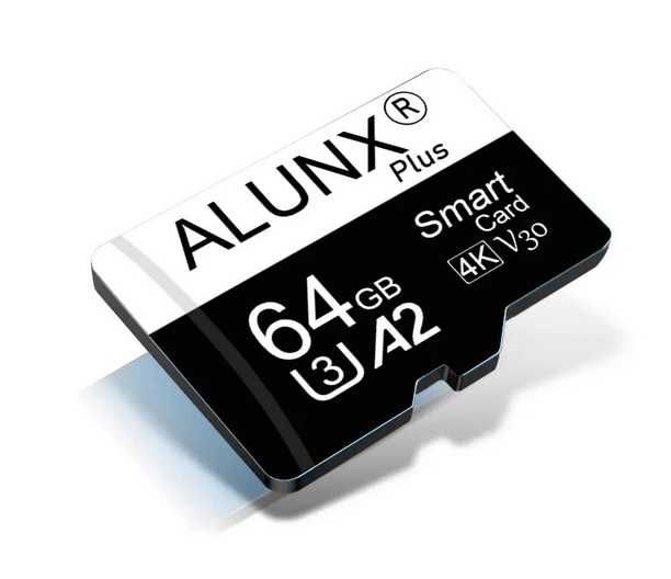 ALUNX 64GB karta pamięci micro sd TF A2 U3 V30 4K smartfona telefonu