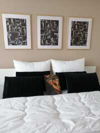 Nowe poduszki LOVE night czarne aksamitne welur home design łóżko