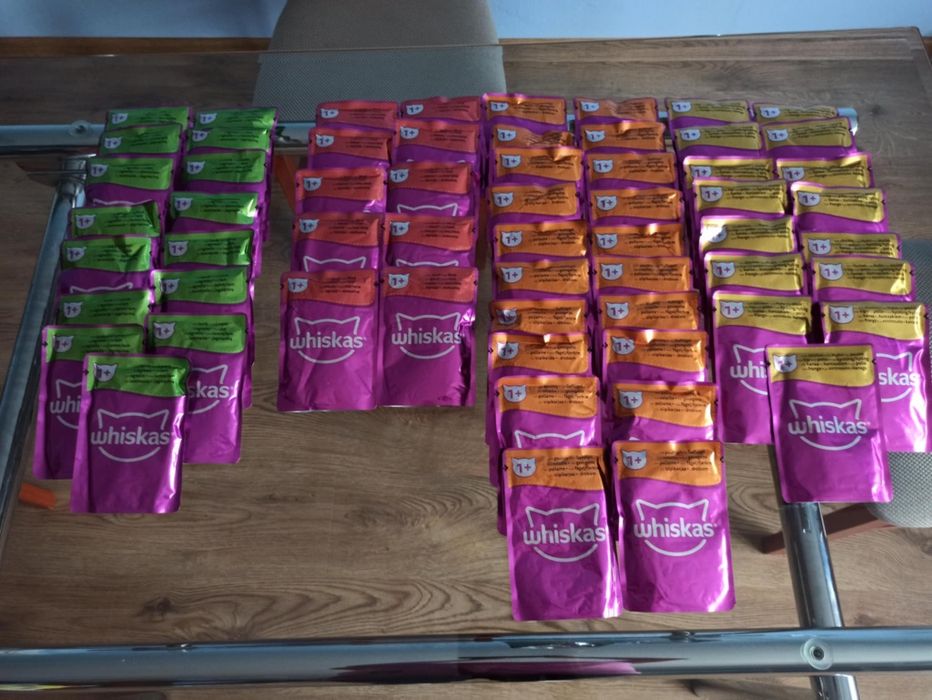 Whiskas saszetki smaki mięsne nowe 60 sztuk