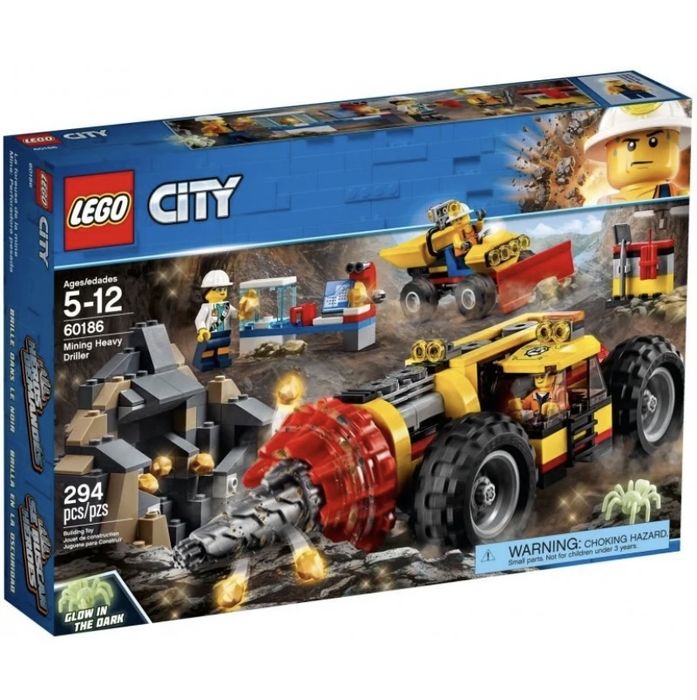 LEGO City, klocki Ciężkie wiertło górnicze, 60186