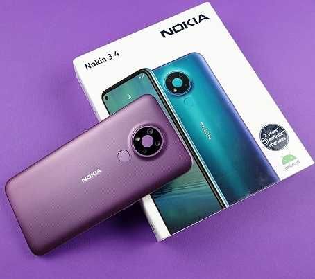 Смартфон Nokia 3.4 Purple 64ГБ ПОДАРОК POWERBANK до конца мая