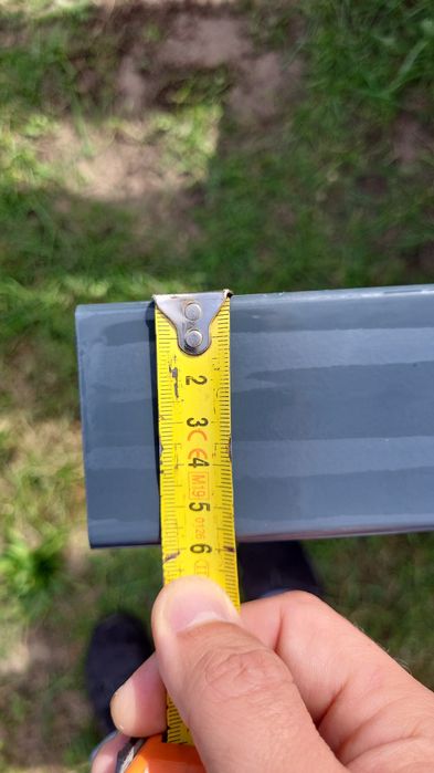 Słupek ogrodzeniowy 11 sztuk , ocynk ogniowy plus ral, 6x4x230 cm 2mm
