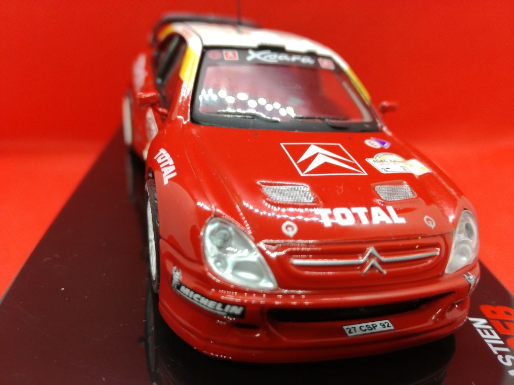 Miniatura 1/43 Citroen XSara WRC Loeb ADAC Rally 2002