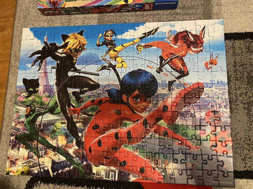 Puzzle Miraculum Bieronka i Czarny Kot, 200 elementów, 8+, Ravensbu