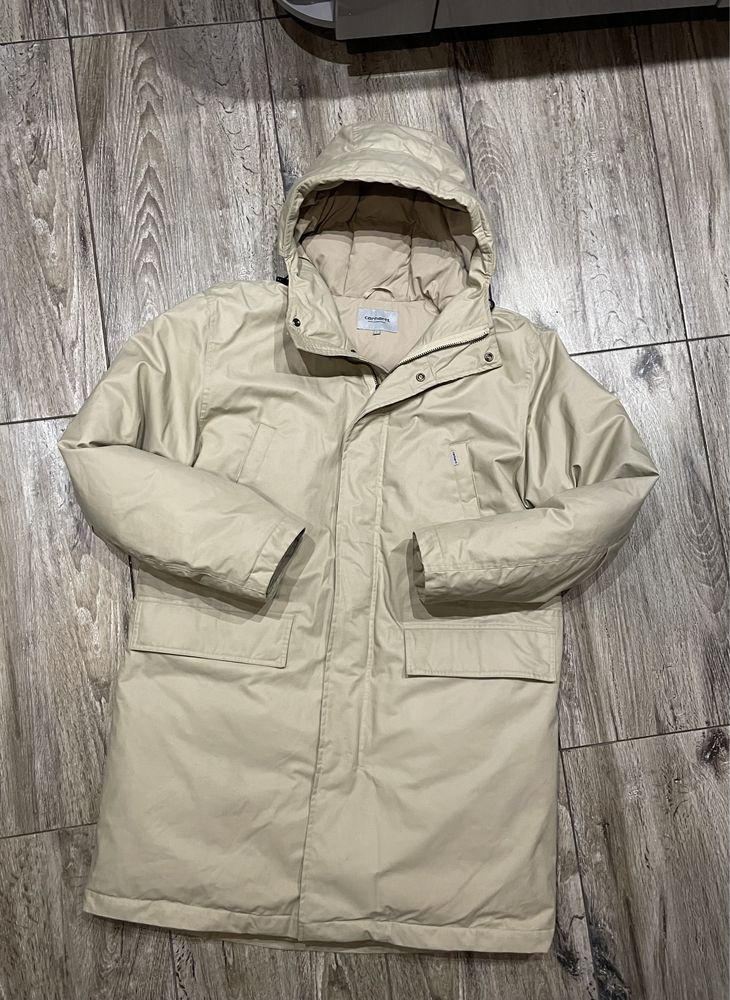 Męska Kurtka Puchowa CARHARTT APEX PARKA Naturalny Puch roz L