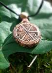 Perun amulet talizman słowiański drewniany dębowy wisiorek naszyjnik