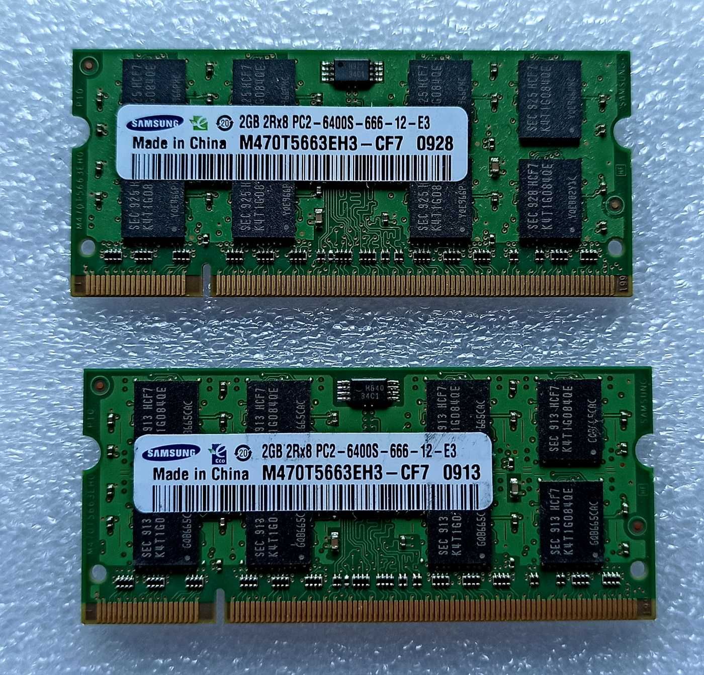 2х2 Гб PC2-6400s Samsung