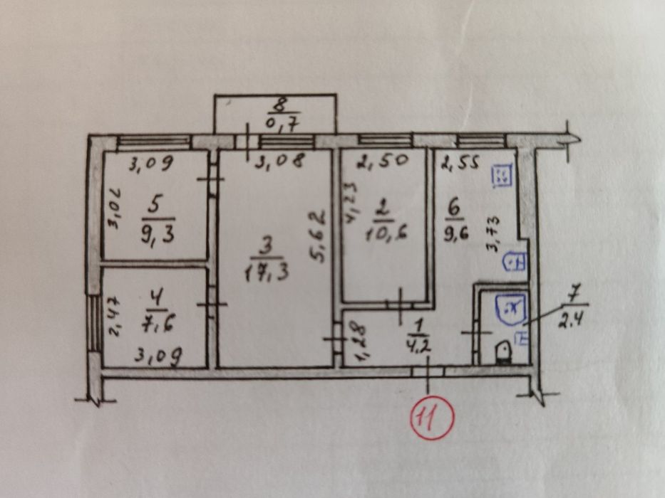 Продаю 4х комнатную квартиру. Ингульский район.