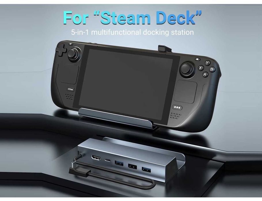 Док-станция Onvian 5в1 Steam Deck (HDMI/3хUSB 2.0/USB-C 100W)
