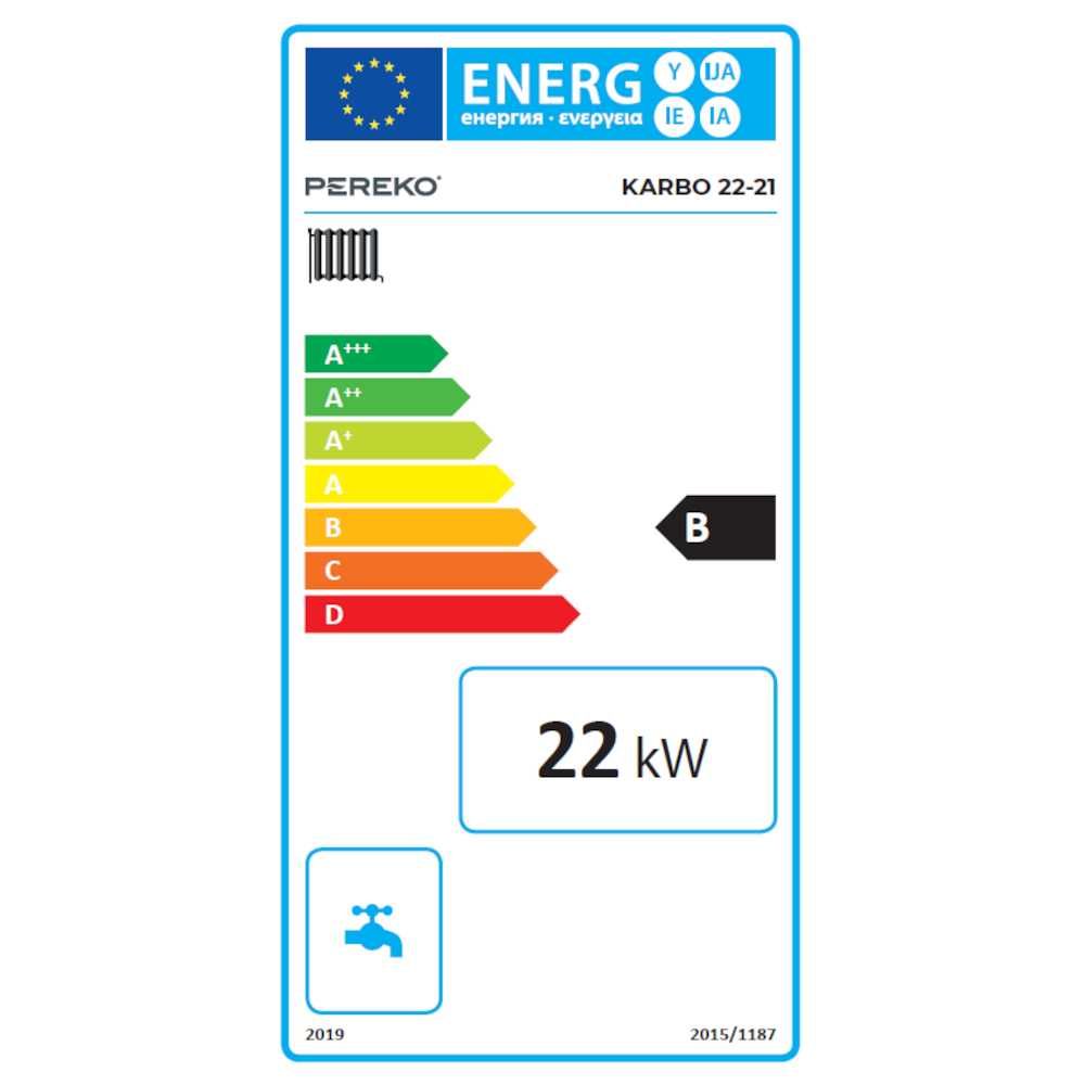 Kocioł, piec na węgiel PEREKO Karbo 22 kW - tradycyjny / zasypowy