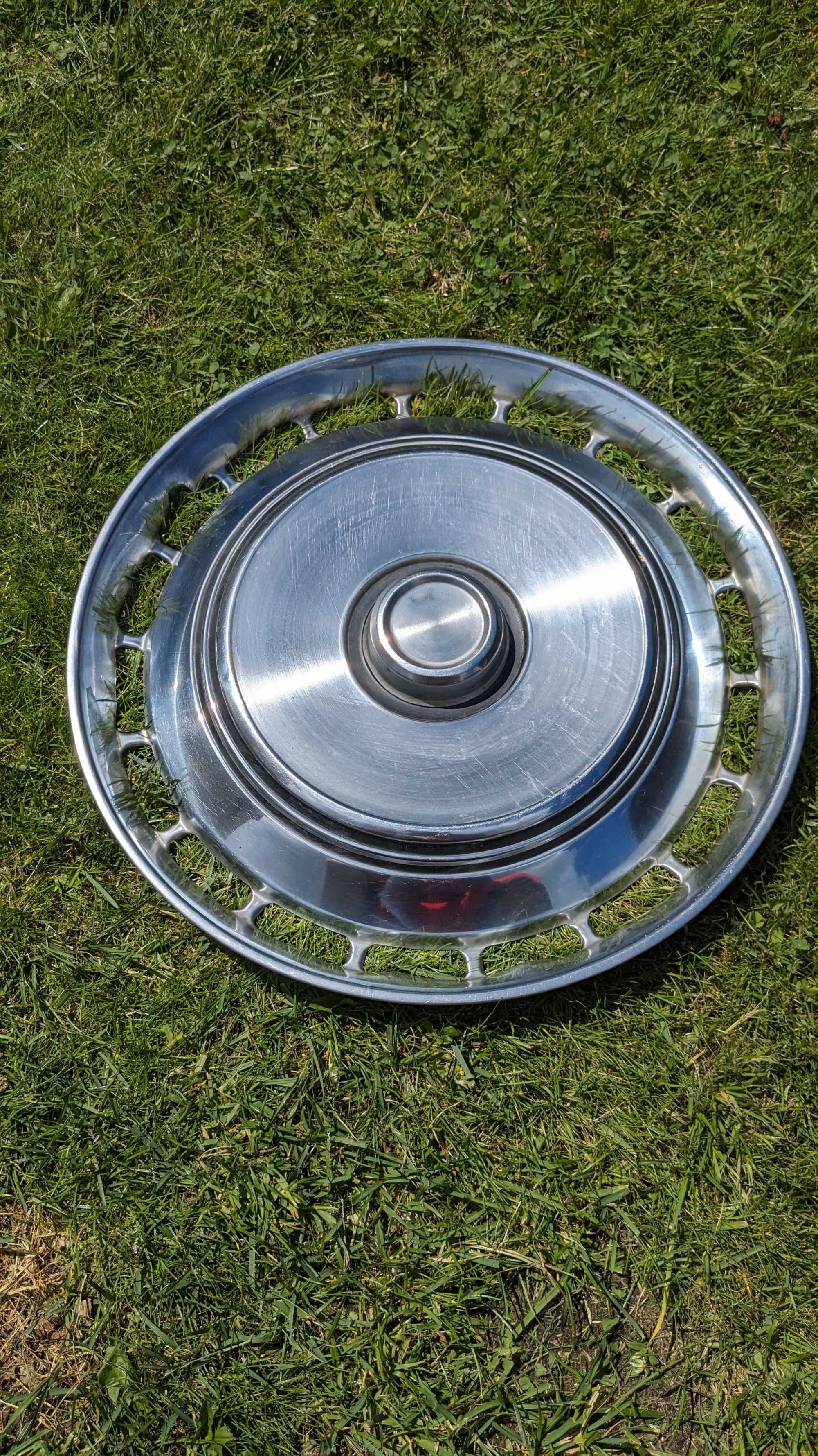 Kołpaki Chromowane 4x sztuki Retro PRL Vintage - Stal Chrome Połysk