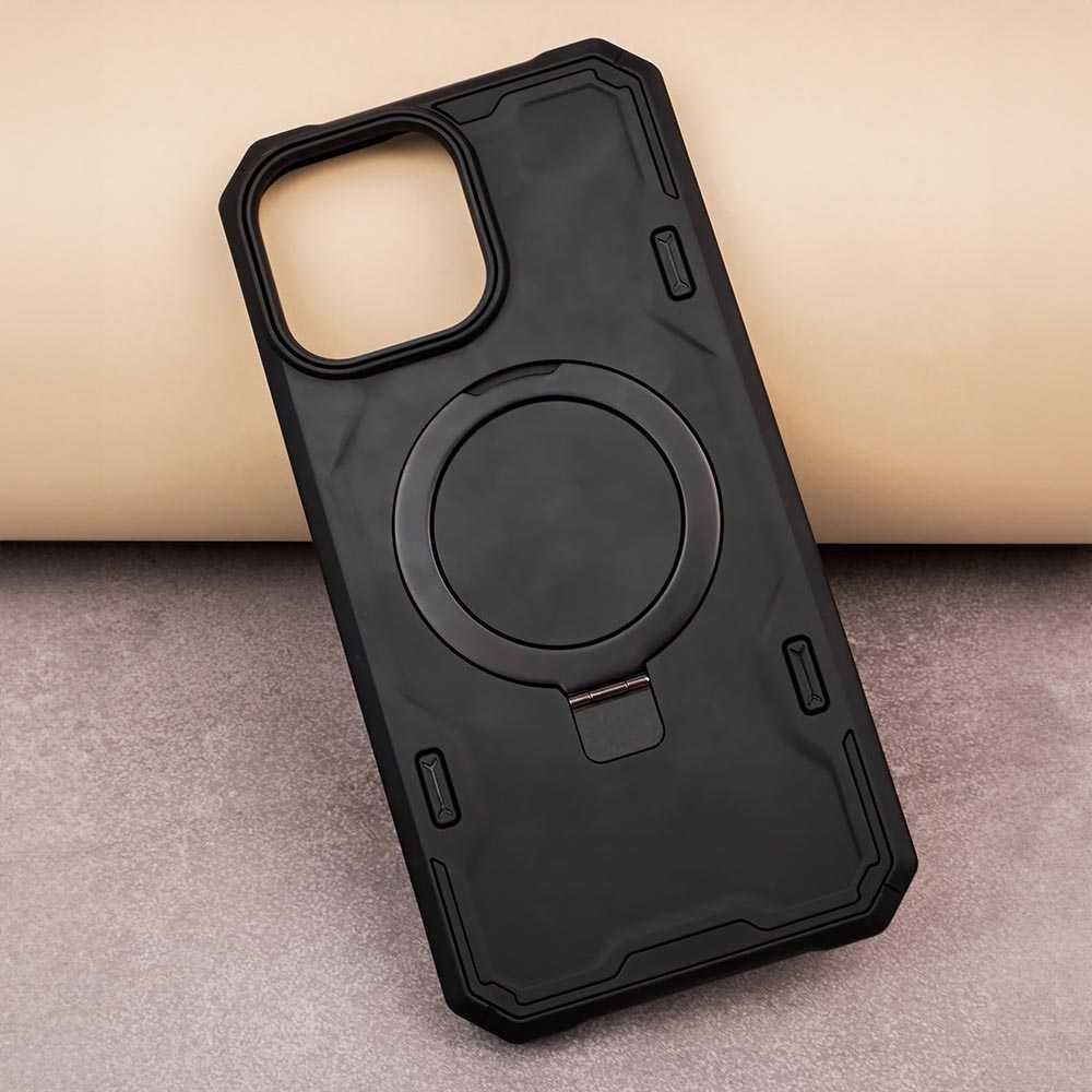 Plecki Etui Pancerne Defender Mag Ring do Apple Iphone 14 Pro czarne