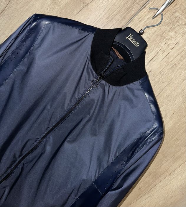 Куртка-бомбер с кожей ягненка Seraphin